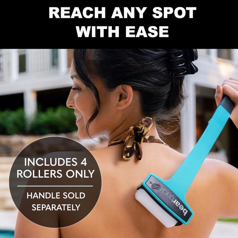 bearback Lotion Applicator Replacement Foam Rollers | Set of Four High Density Foam Rollers - Image 2